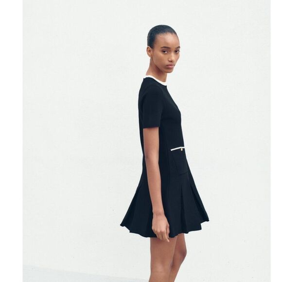 NWT Zara Pleated Mini Dress Preppy Old Money Size XS - Picture 12 of 12